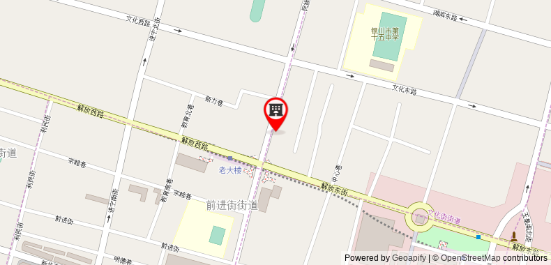 Bản đồ đến Khách sạn Ningxia Rainbow Bridge