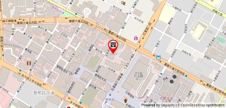 Sichuan Hotel on maps