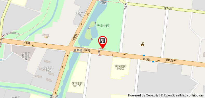 Bản đồ đến Khách sạn GreenTree Inn Heze West Zhonghua Road Jinzuan International Express