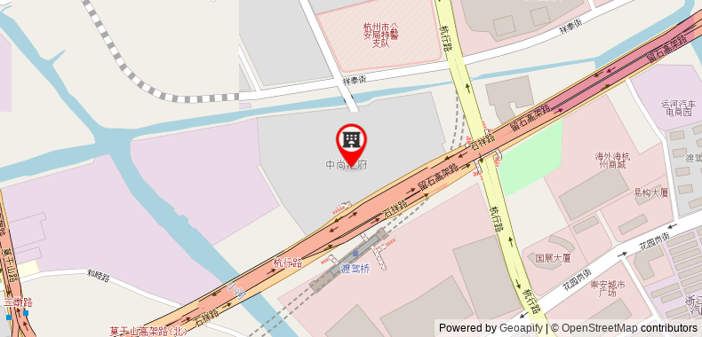 在地图上查看杭州lyf萬科中城匯共享公寓