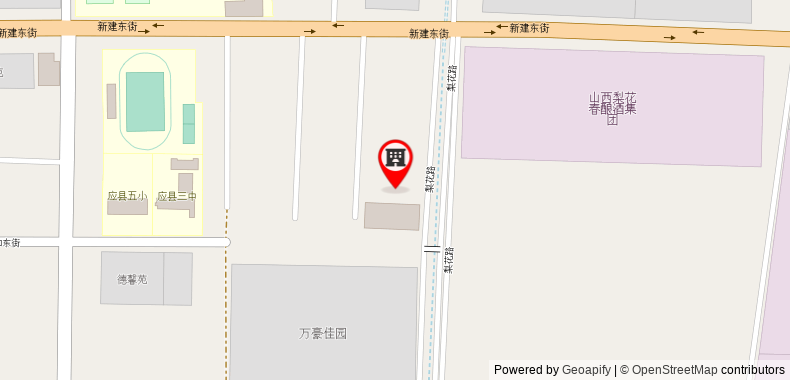 Bản đồ đến Khách sạn Thank Inn Shaanxi Shuozhou Yingxian Governement