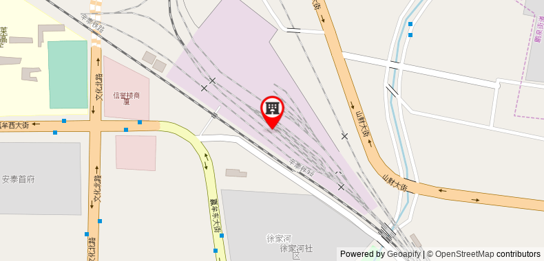 Bản đồ đến Khách sạn Hanting Jinan Laiwu Yingmou East Street
