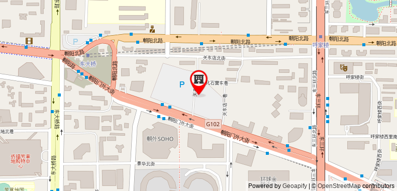 Bản đồ đến Khách sạn Eclat Beijing