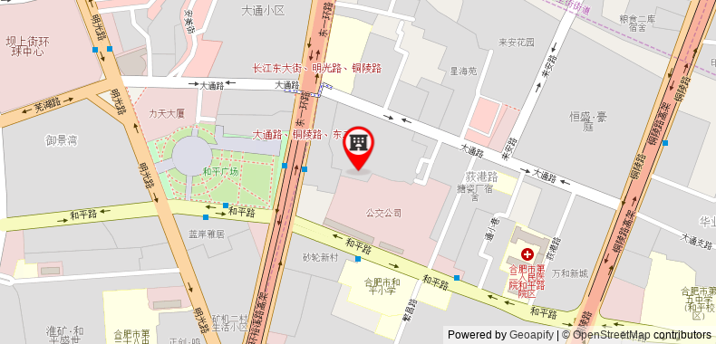 Bản đồ đến Holiday Inn Hefei Downtown