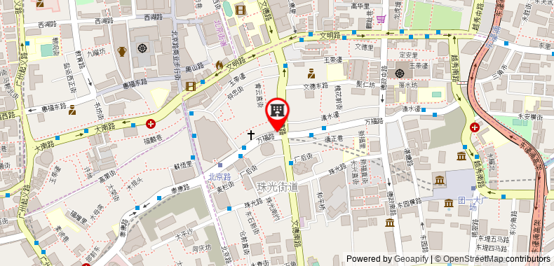 Bản đồ đến Khách sạn CityNote Beijing Road Dafosi Park Metro Station