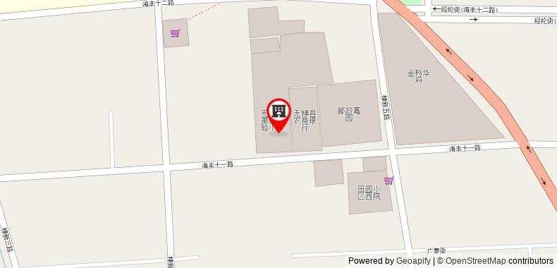 Bản đồ đến Khách sạn GreenTree Inn Binzhou Wudi County Yinzuo Plaza Express