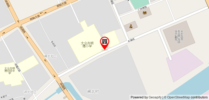 Bản đồ đến Khách sạn GreenTree Inn Taicang Liuhe Passenger Station Express