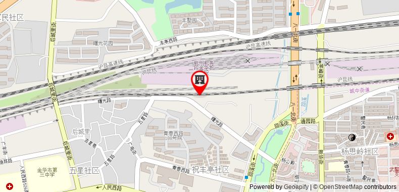 Bản đồ đến 7 Days Inn Jinhua Train Station Square