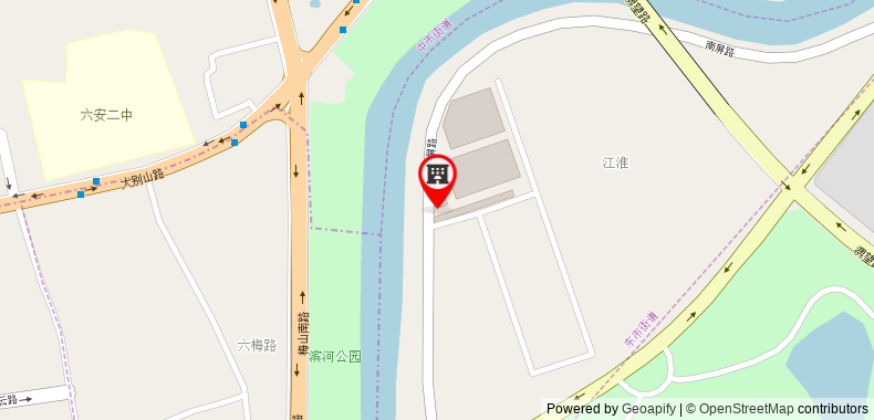Bản đồ đến Khách sạn GreenTree Alliance Anhui Luan South Jiefang Road