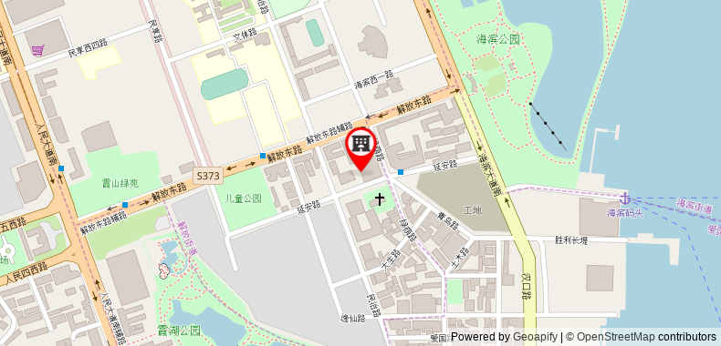 Bản đồ đến 7 Days Inn Zhanjing Guomao Commercial Area Xianshan Walking Street Branch