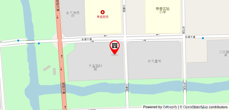 Bản đồ đến Khách sạn Thank Inn Anhui Huinan Shou County Rose Residence
