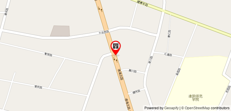 Bản đồ đến Khách sạn Atour Huaian Suning Plaza Dazhi Road