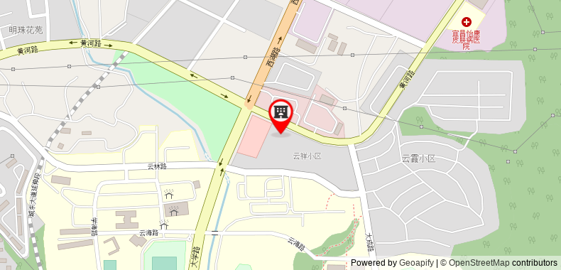Bản đồ đến Khách sạn GreenTree Inn Yichang Three Gorges Dam University Business