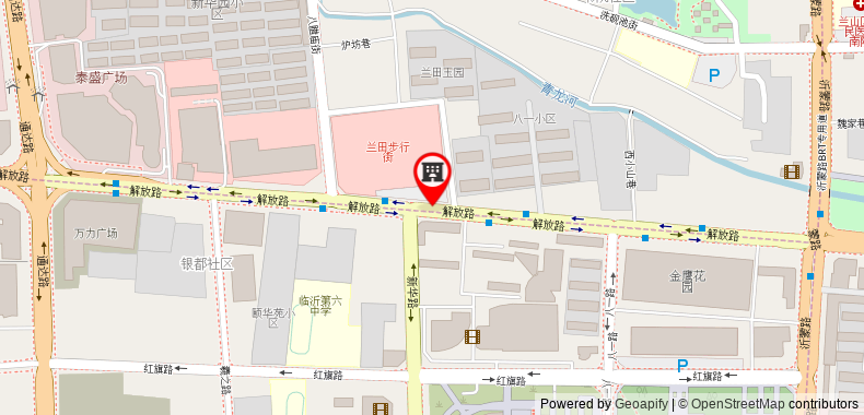 GreenTree Inn Shandong Linyi Yinque Mountain Road Express Hotel on maps