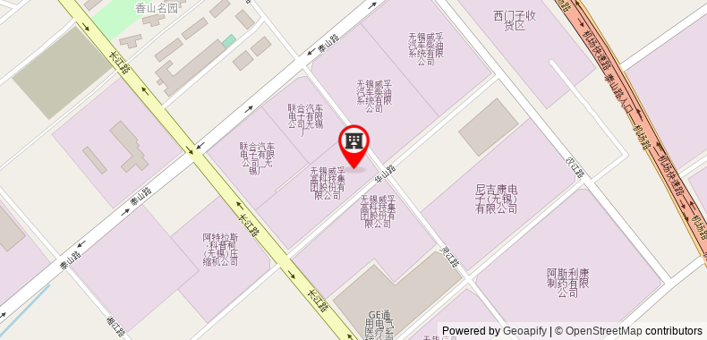 Bản đồ đến Khách sạn Millennium Wuxi