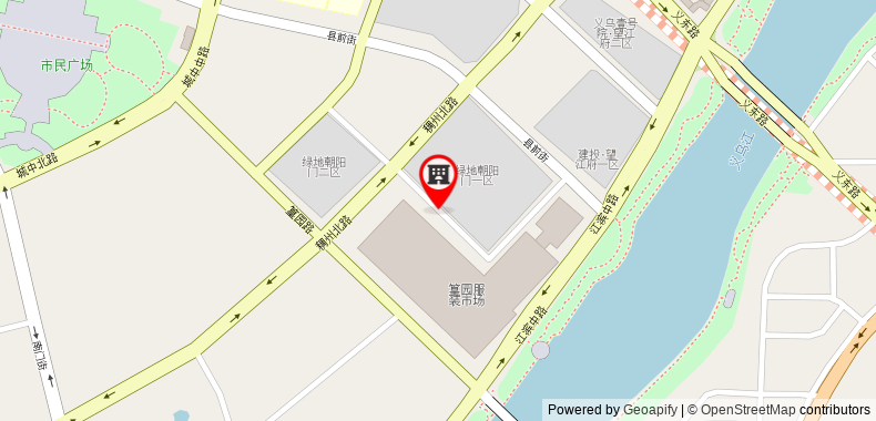 Bản đồ đến Khách sạn Yiwu Yueting International