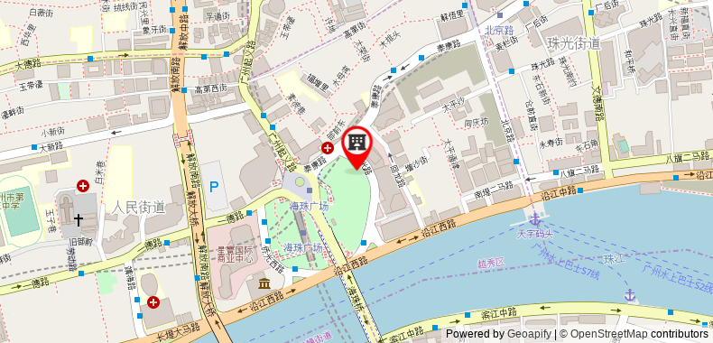 Bản đồ đến Khách sạn Insail s (Haizhu Square Beijing Road Branch Guangzhou)