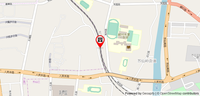 Bản đồ đến 7 Days Inn Chenzhou Xinglong Walking Street Second Branch