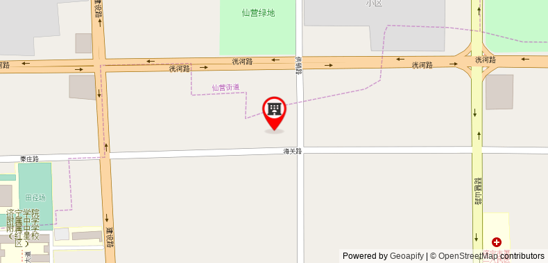 Bản đồ đến Khách sạn GreenTree Inn Jining Jianshe Road