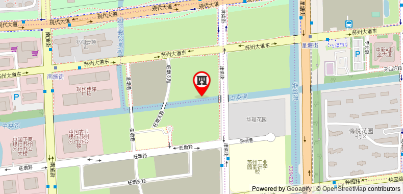 Somerset Baitang Suzhou on maps