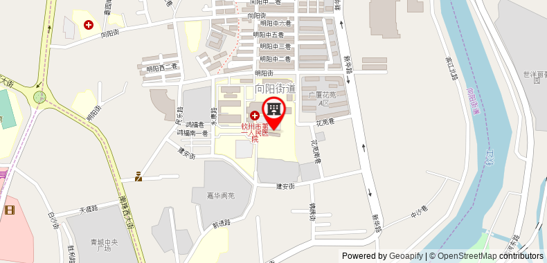 Bản đồ đến 7 Days Inn Qinzhou Bus Station Branch