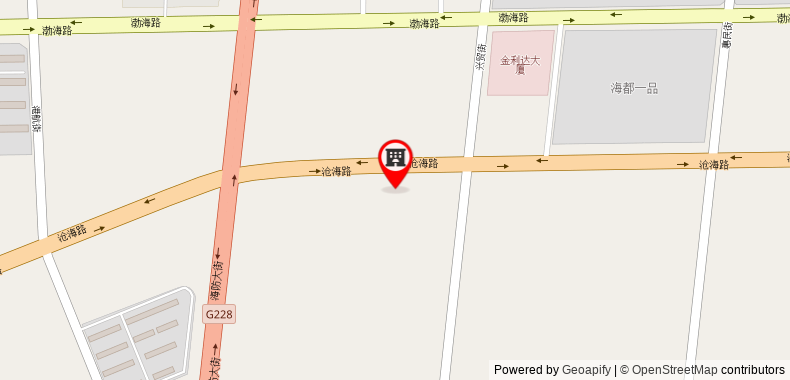 Bản đồ đến Khách sạn Jun Hebei Cangzhou Bohai New District Canghai Road