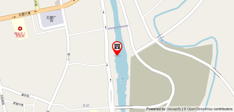 Bản đồ đến 7 Days Inn Ganzhou Rui Jin Hong Du Plaza Branch