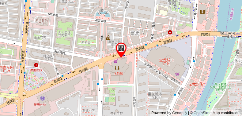 Bản đồ đến Khách sạn Hanting Suqian Bus Terminal Branch