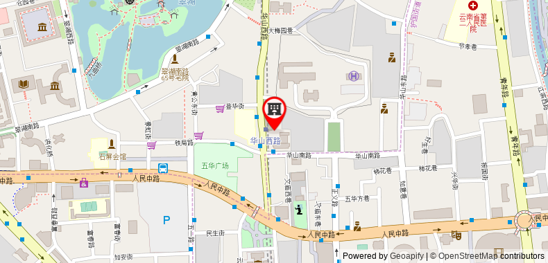 Bản đồ đến Khách sạn Zhongwei Green Lake Kunming