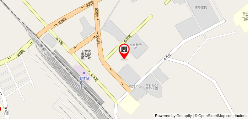 Bản đồ đến Khách sạn Jintone Yulin Yuchai Branch