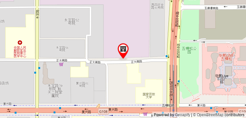 Holiday Inn Beijing Chang An West on maps