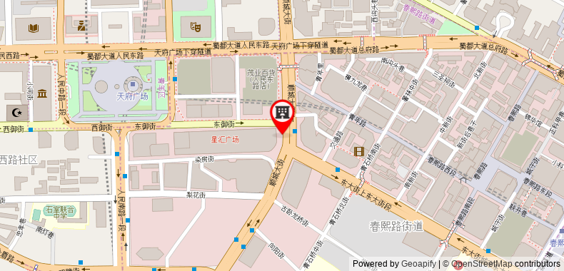 Bản đồ đến Khách sạn Lia! Chengdu