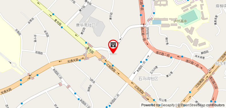 Bản đồ đến Khách sạn Lavande s Luzhou Lu County Wanfu Daduhui