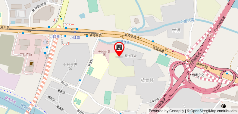 Bản đồ đến Guangzhou xiyunlai International Apartment Pazhou Exhibition Center store