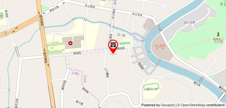 Bản đồ đến Khách sạn Hanting Chenzhou Guo Qing Nan Road