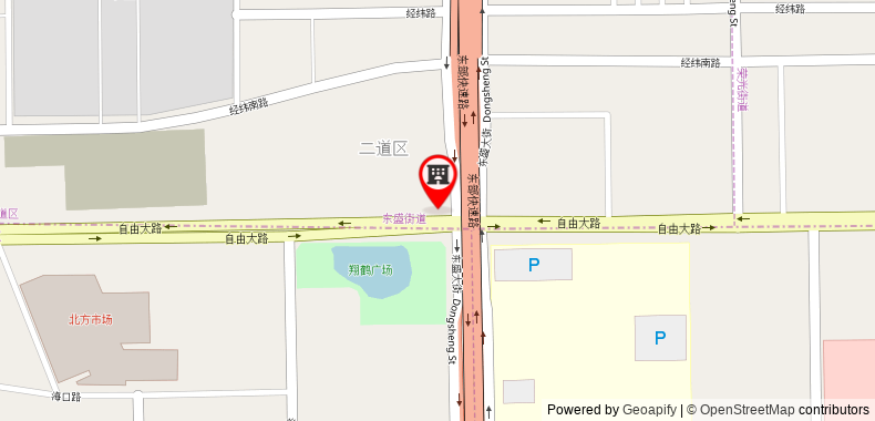 Bản đồ đến Khách sạn Hanting Changchun Economic Development Zone Ziyou Road