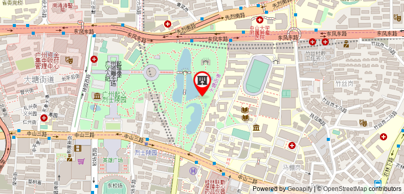在地图上查看廣州君達東風賓館