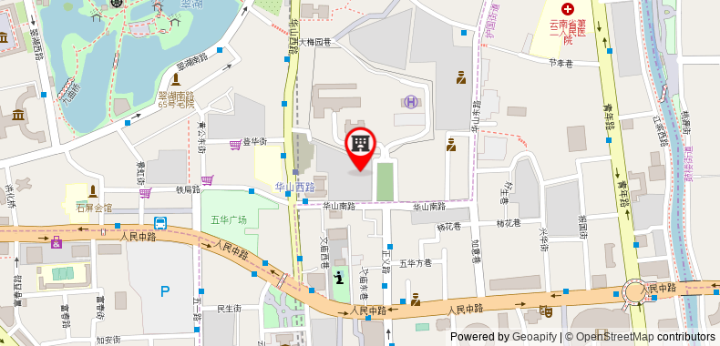 Kunming Upland International Youth Hostel on maps