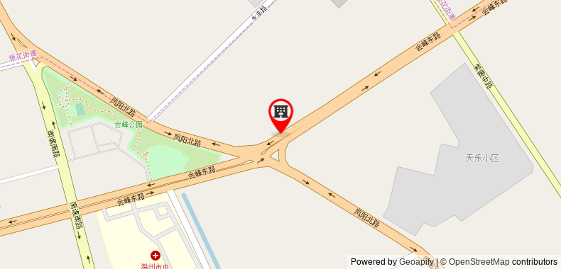 Bản đồ đến Jinjiang Inn Select Chuzhou Zhongdu Avenue