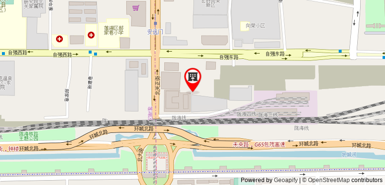 在地图上查看速8酒店西安北門店