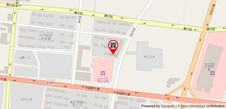 Bản đồ đến Khách sạn Hanting Taizhou Wujincheng Branch