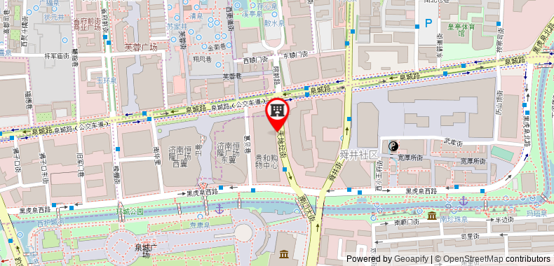 Intercontinental Jinan City Center - previous Crowne Plaza Jinan City Center on maps