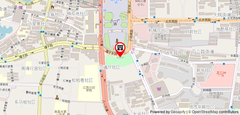 Bản đồ đến GreenTree Inn Nanchang Bayi Square