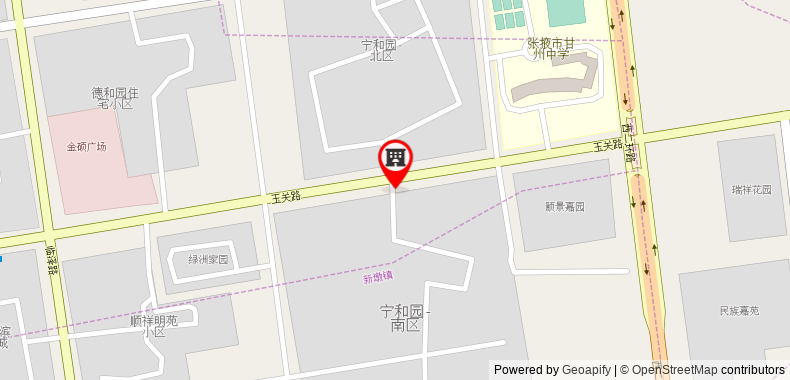 Bản đồ đến Zhangye Lvzhou Holiday Inn