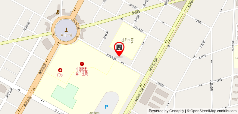 在地图上查看瀋陽太原街宜必思酒店