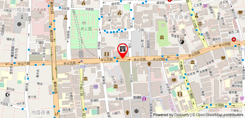 Bản đồ đến Khách sạn Guangdong Yingbin