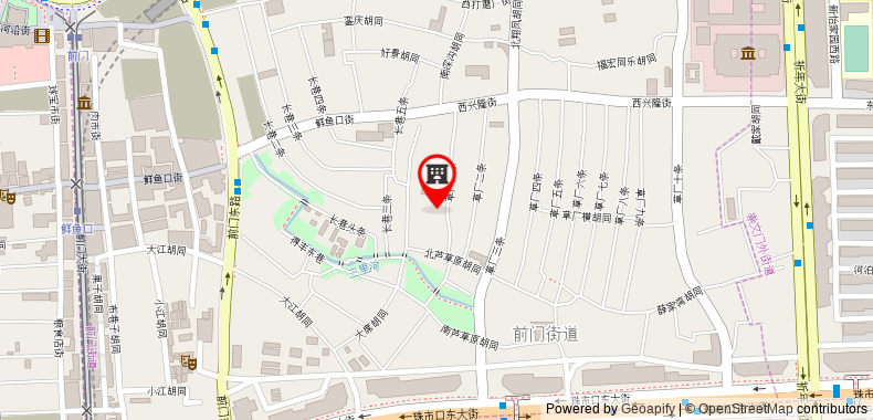 在地图上查看懿庭臻舍酒店北京天安門廣場店