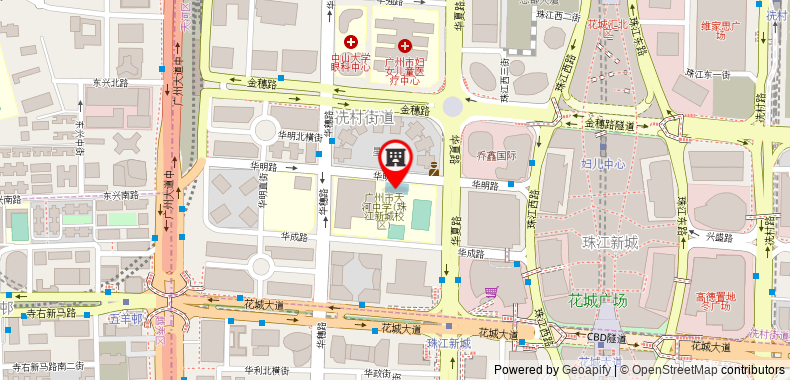 在地图上查看廣州琥珀東方酒店