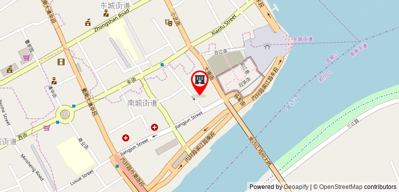 Bản đồ đến Khách sạn Hanting Yibin Zhongshan Street Branch