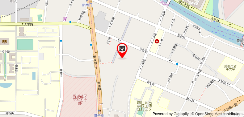 Chengdu Local Tea Hostel Poshpacker on maps